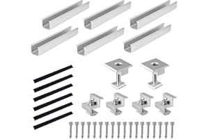 YZDKSMG Solarmodul Halterung 30mm/35mm Solarpanel PV Zubehör für Dach Balkonkraftwerk, 20cm Befestigungsschiene Für Befestigung Solarmodul, Universal PV Anlage Set für Solarmodule Dach
