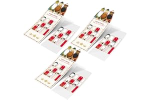 OH YEAH - Set 6 Láminas de Etiquetas Adhesivas + 3 Cartas - 19,5 cm - Navidad - Reyes Magos - Decoración - Regalos - Pegatinas