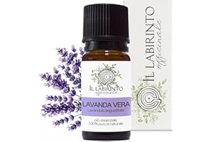 Olio Essenziale Lavanda puro Alimentare Italiana Il Labirinto Officinale - Oli Essenziali Naturali - Olio essenziale per Diffusori e Umidificatori, Aromaterapia - 10ml