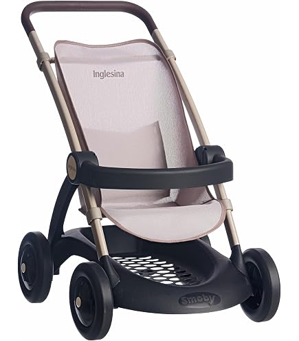 Passeggino Per Bambole Smoby Baby Nurse Pop - Per Bambole Fino A 42 Cm, Maniglia Ergonomica, Dai 18 Mesi