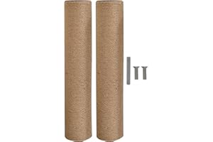 GAGACISO Lizi fashion [M8 M10] Griffoirs de Rechange pour Arbre à Chat,Poteau griffoir Chats,Poteau Arbre Chat avec vis, BASIC/2PCS/40.5CM,M10, (1031)