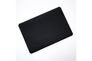 Gomin Mauspad - 32 x 22 cm Gaming Mauspad rutschfest – Vernähte Kanten - verbessert Geschwindigkeit und Präzision, Schreibtischunterlage ideal für PC, Laptop, Homeoffice und Büro - Mousepad schwarz