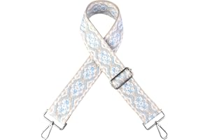 Vegena Schultergurt für Taschen Breit 5cm - Verstellbarer Taschengurt zum Wechseln - Schulterriemen für Taschen Mehrfarbiger Boho für Handtaschen Damen 75-135cm