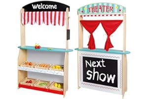 Jouéco 2 in 1 Théâtre et Boutique avec Accessoire, 80039