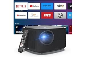 ‎ARTLII 【Autofokus/Autotrapezkorrektur】 Artlii Amento Beamer 4K,450 ANSI Full HD Beamer Native 1080P, Smart Beamer mit Genuine Netflix/Prime Video/YouTube