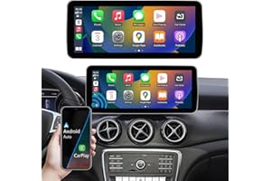 Ninetom Radio de Coche con Pantalla táctil de 12,3 Pulgadas para Mercedes Benz A/C/V Clase GLA CLA W176 C117 X117 X156 W447 2015-2018 con NTG 5.0, Compatible con Carplay/Android Auto/Mirrorlink