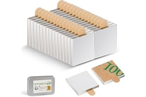 UTOMAG 30 Pezzi Magneti Adesivi Forti al Neodimio 10x10x1mm, Calamita Auto-Adesive, Utilizzabili in Coppia, per Frigorifero, Artigianato, Bacheche, Mappe, Foto, Decorazioni, Scuola, Cucina e Ufficio
