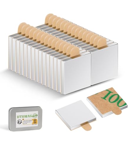 900 Piastrine Magnetiche Autoadesive – 10x10x1 Mm, Nastro Magnetico Forte, Per Lavagna, Frigorifero, Scuola E Ufficio, Riutilizzabili