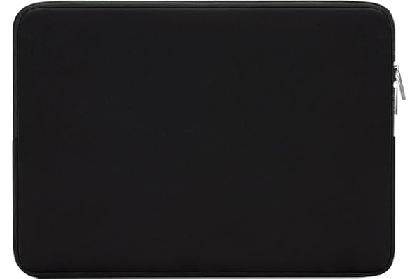RAINYEAR Housse de Protection pour Ordinateur Portable 14 Pouces, adaptée au Ultrabooks Notebooks Chromebooks 14 Pouces, Compatible avec Les MacBook Air 15 Pouces M2 M3 M4 M5(Noir)