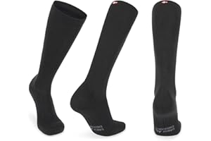 DANISH ENDURANCE Kompressionsstrümpfe, 21-26 mmHg, Sport Kompressionssocken, Stützstrümpfe, Thrombosestrümpfe, Unisex, für Herren & Damen, 1 Paar