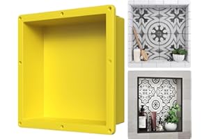 Uni-Green Wall Niche, Shower Niche Ready for Tiles 40.28 x 40.28 cm, Recessed Wall Recess Shower, Easy Installation and Binding-Friendly, Shower Niche for Bathroom Storage, Money