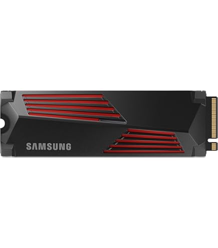 SAMSUNG 990 PRO w/Heatsink SSD 4TB, PCIe Gen4 M.2 2280 Internal