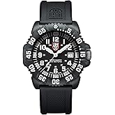 Luminox Orijinal Navy Seal XS.3051.F Erkek Saati 44 mm - Dalgı&ccedil; Saati Siyah Tarih G&ouml;stergeli 200 m Su Ge&ccedil;irmez, Siyah, Modern