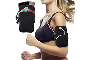 BRINNY Sportowa opaska na ramię uniwersalna torba na ramię do 7,0", iPhone 14 13 Pro 12 11 XS Max X 8 7Plus, Galaxy S22 S21 Plus S10E S9 Huawei Xiaomi