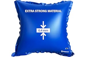 Veddelholzer XXL 120 x 120 cm Round Air Cushion pool Including 4 m Rope, Perfect Accessory for Pool Cover in Winter and Bad Weather