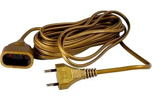 Zenitech - Elektrisk Förlängningssladd 6A HO3VVH2F 2x0.75 mm² - Barnsäker Kontakt Utan Jord - NF Standard Sladd - Idealisk Fö