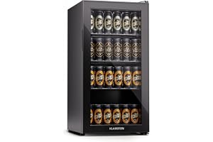 KLARSTEIN 74L minikylskåp för sovrum, ölkylskåp, litet kylskåp, bärbar och tyst vintopp, minibar inomhus/utomhus, LCD-display