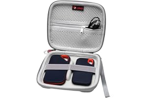 XANAD Étui pour Disque Dur SanDisk Externe/Pro Disque SSD Portable 500GO 1TO 2TO 4TO Housse de Protection (Gris)