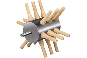 F Fityle Spiumatrici per Risparmia Lavoro Spiumatrici per Tacchini Stabile Facile da Usare Spiuma Uccelli Portatile per Uccelli Oca, 18 Dita Piccole