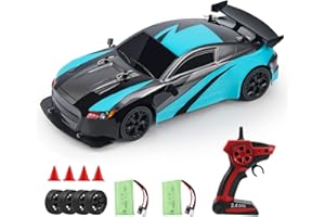 Rhybor RC Coches Deriva Teledirigidos 1/14 4WD Vehículo 25km/h Drift 2.4GHz, con 2 Baterías 50 Minutos de Tiempo de Juego, para Niños Adulto