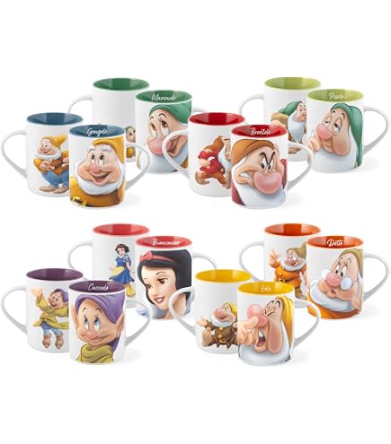 Mug Mélange Blanche Neige & Petit Chaperon Rouge – Tasse Vintage En Mélamine Multicolore