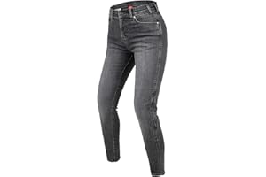 REBELHORN Classic III Lady MotorradJeans Damen | Aramidfaser Futter | SAS-TEC Knie und Hüftprotektoren | Skinny Fit