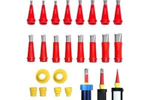 STARFA LAB 22 Stück Edelstahl Dichtungsdüse Edelstahldüsen Satz, Dichtungsfinisher Einteiliger Dichtmittel Finishing Werkzeug, für Fenster Badezimmer (22Pcs)