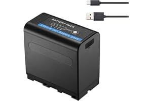 Miady 7200mAh NP-F970, NP-F960, NP-F950, NP-F930 Akku, Kompatibel mit Sony DCR-VX2100, DSR-PD150, DSR-PD170, FDR-AX1, HDR-FX1, HDR-FX7, HDR-AX2000,5V USB Ausgang, DC Strom-Eingang