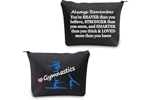 BNQL Ginnastica Regali Ginnastica Trucco Sacchetto Cosmetico Sacchetto Ginnasti Regali per Ragazza Ginnastica Borsa da Viaggio Borsa da toilette Borsa, Borsa Ginnastica Nera