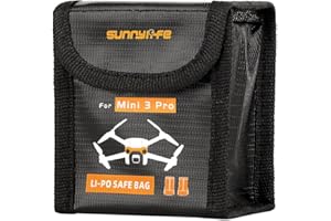 ZJRXM Mini 3 Pro Étui de protection pour batterie DJI Mini 3 Pro Drone - Anti-explosion - Ignifuge - Pour batterie DJI Mini 3 Pro - Pour 2 batteries