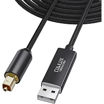 Cavo USB-A A TOSLINK Ottico Cubilux – Trasmettitore SPDIF Per PC, Audio Hi-Res Fino A 192 KHz