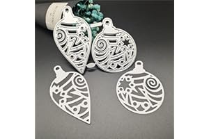 LOTTOYDAY Matrices de découpe en forme de boule de Noël en métal pour la fabrication de cartes, le gaufrage, le scrapbooking, la décoration d'albums et de cartes en papier