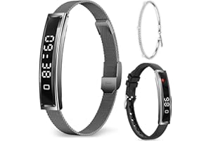 Fitoncloud Reloj Inteligente Hombre Mujer,Monitor 24/7 de Actividad, Ritmo Cardíaco y Sueño, Alerta de Llamada,12 Deportes,No Requiere Suscripción,Pulsera de Actividad Smart Band con para iOS Android
