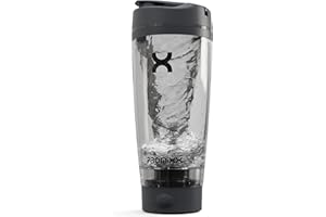 Promixx PRO Shaker Flasche – wiederaufladbar, leistungsstark für glatte Protein-Shakes, inklusive Nahrungsergänzungsaufbewahrung, BPA-frei, 600ml, Graphitgrau