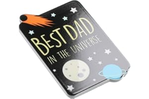 STANDS OUT, SUPPLYING OUTSTANDING GIFTS Best Dad in the Universe Space Quote Novelty Magnet Father Daddy