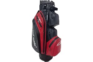 Tour Made Organizer Golfbag wasserdicht Herren & Damen I kein Schlägerklappern Dank Silencer I durchg. Schlägerbahnen bis zum Boden I große Kühltasche