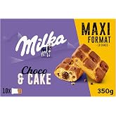 Milka Cake &amp; Choc Cake with Nuggets and Chocolate Filling, 350 g | Milka cake with nuggets and chocolate filling, to enjoy at