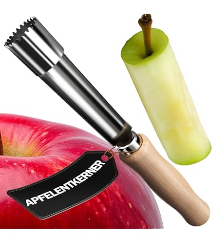 4-teiliges Apfelentkerner-Set – Edelstahl, Verschiedene Größen, Für Äpfel, Birnen, Kirschen & Mehr, Spülmaschinenfest