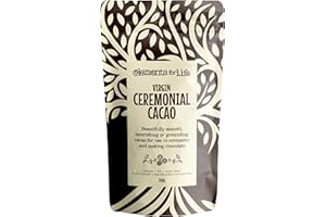 ELEMENTS FOR LIFE AMAZING RAW CHOCOLATE Ceremonial Cacao Paste 250g | Virgin & Pure Quality Ceremonial Grade Cacao | Ethically Sourced Premium Chocolate | Vegan, Gluten, & GMO Free | Packaged in 100% Plastic-Free Compostable Bags |