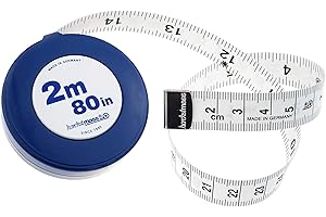 OKOIUM Hoechstmass Balzer 82203B-2M rondo 2 m taśma miernicza 200 cm / 80 cali, plastikowa, niebieska, 5,7