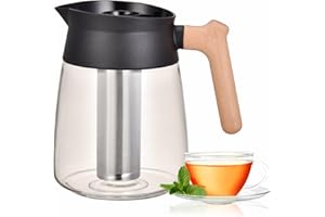 KITCHENMOD Teapot de madera de cristal