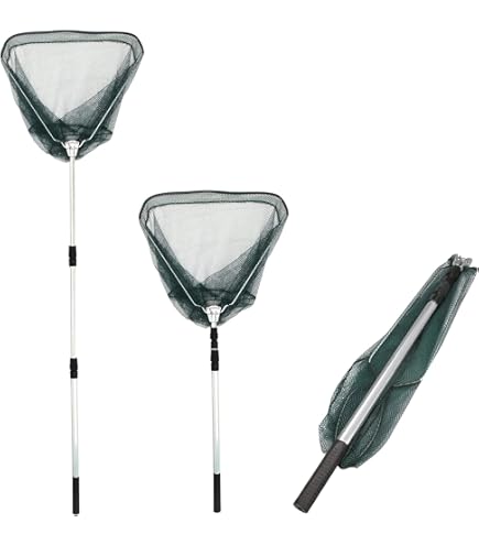 ZHIQIN Small Pond Net For Cleaning - Stainless Telescopic 17