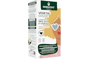Herbatint Vegetal Color - Coloration végétale 100% naturelle et bio, HONEY BLONDE POWER - Blond Miel 100 grammes