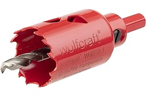 wolfcraft Sega a tazza BIM I 5466000 I Per materiali per costruzioni a secco, legno, plastica e metalli, profondità di taglio 40 mm