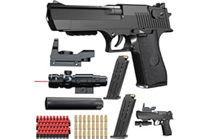 Bybykoi Spielzeug Pistole Kinder Pistole 1:1 Spielzeugpistole Wüstenadler M1911 for Kinder,Schaumstoff-Blaster Toy Gun