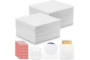 Tebery 100 Stück Schaumstoff Verpackungsbeuteln, 12‘'x12‘' Schaumstoffplatten zum Verpacken von Geschirr mit zerbrechlichem Etikett, Verpackungshüllen für Tassen, Gläser, Möbel