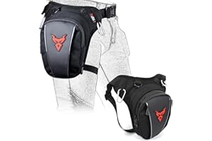 MIGHTYDUTY Leg Bag Motorcycle Thigh Bag for Men Women Multifunctional Thigh Waist Fanny Pack Drop Leg Bag for Cycling Riding Travel Outdoors Motorbike Bag Red