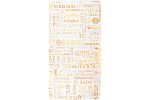 García de Pou 229.16 Sacchetti Croissant "Parole" 32 G/M2 19+8X35 Cm Bianco Cellulosa - 250 unità