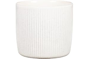 Scheurich Solido Linea Pot de fleurs en céramique, couleur perla, 28 cm de diamètre, 25,3 cm de haut, 12,9 l de vol.