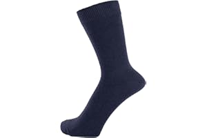 ZAKIRA Finest Combed Cotton Dress Socks in Plain Colours for Men, Women